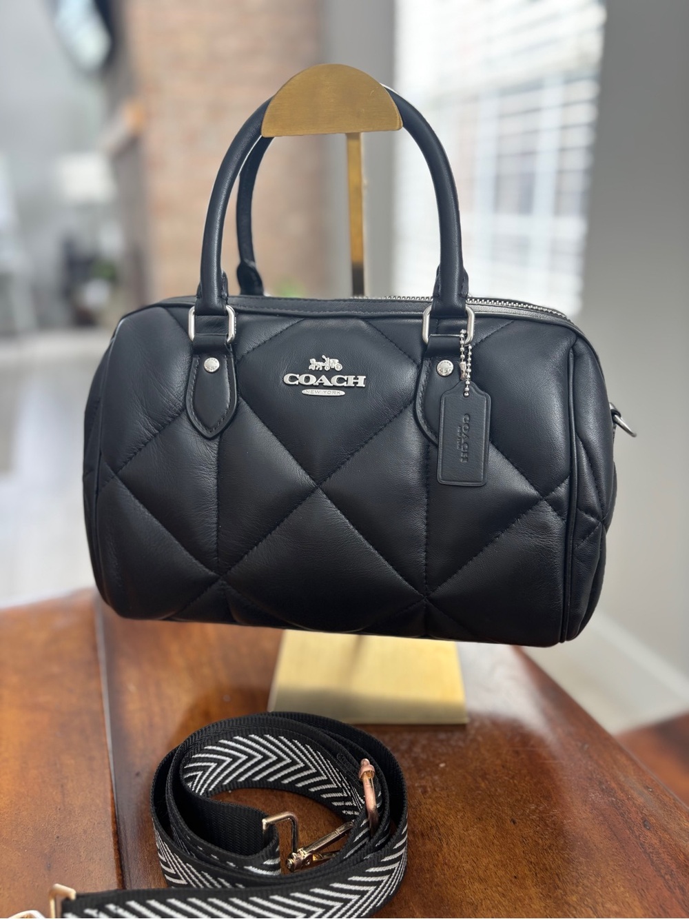 Coach Diamond Quilted Rowan CJ610